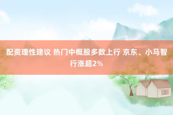 配资理性建议 热门中概股多数上行 京东、小马智行涨超2%